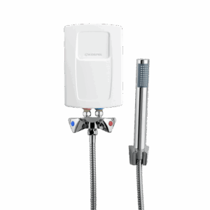 Chauffe-eau électrique instantané KOSPEL EPS2.P avec son kit douchette complet, solution compacte pour salle de bain - ELEDIS Tunisie.