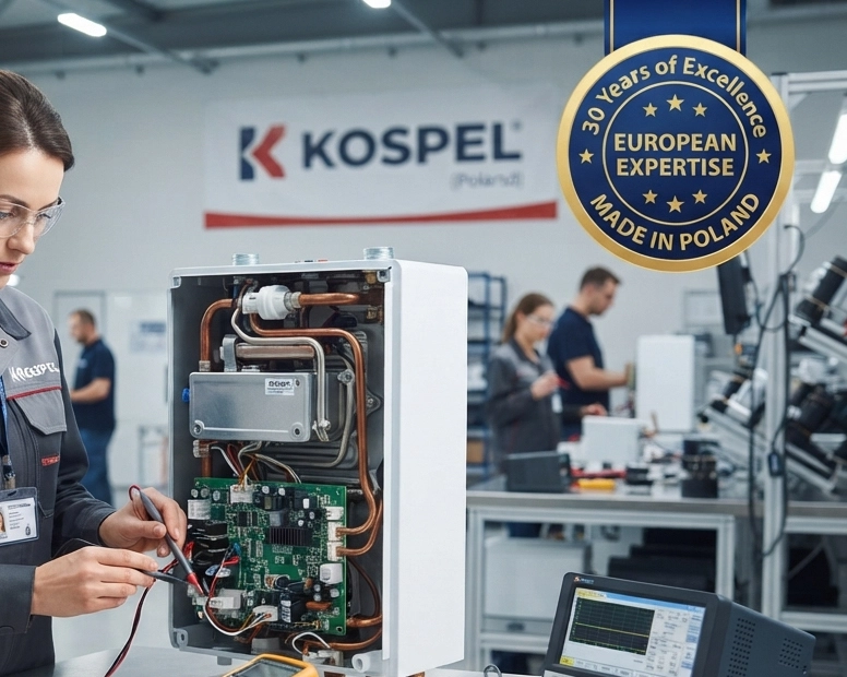Expertise européenne Kospel Ligne de fabrication européenne des produits de chauffage électrique Kospel