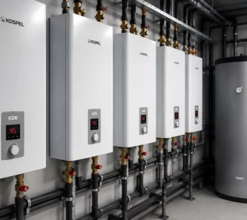 Gamme de chauffe-eaux électriques professionnels Kospel et Tesy pour hôtels et résidences collectives en Tunisie